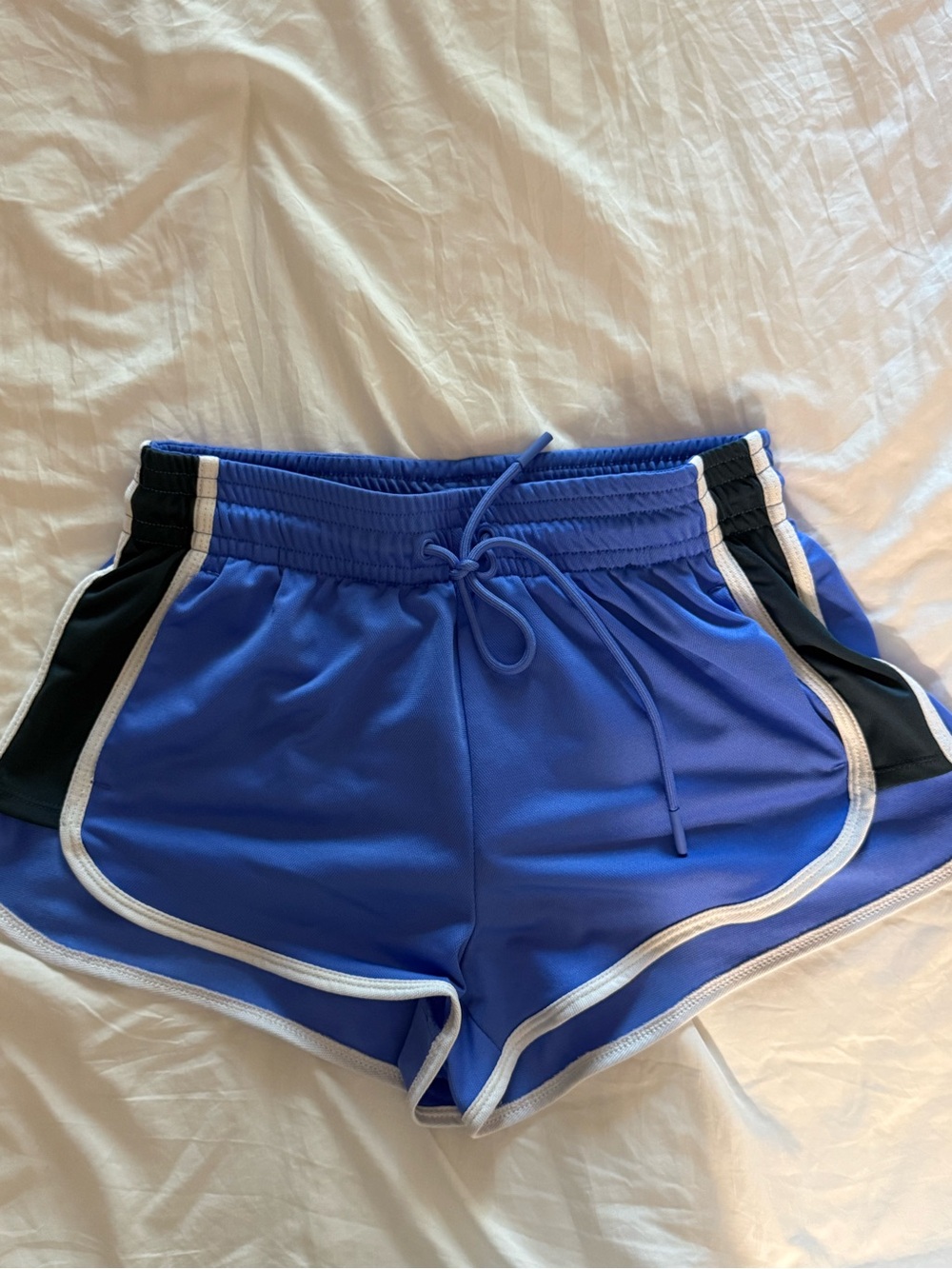 Athletic Works Royal Blue Women's Running Shorts with Black Panels